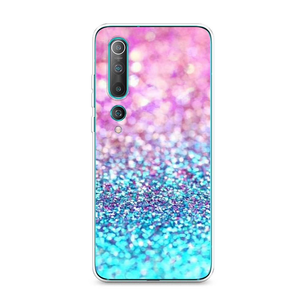 

Силиконовый чехол "Розово-голубые глиттеры рисунок" на Xiaomi Mi 10 Pro
