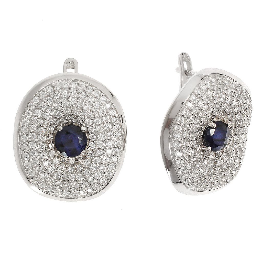 

Серьги из серебра с сапфиром Balex Jewellery 2454930039, 2454930039