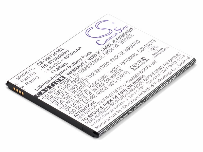 

Аккумулятор для Samsung SM-T360, SM-T365 (EB-BT365BBE) 4050mAh, EB-BT365BBC, EB-BT365BBE, EB-BT365BBU, EB-BT365BBUBUS, GH43-04317A