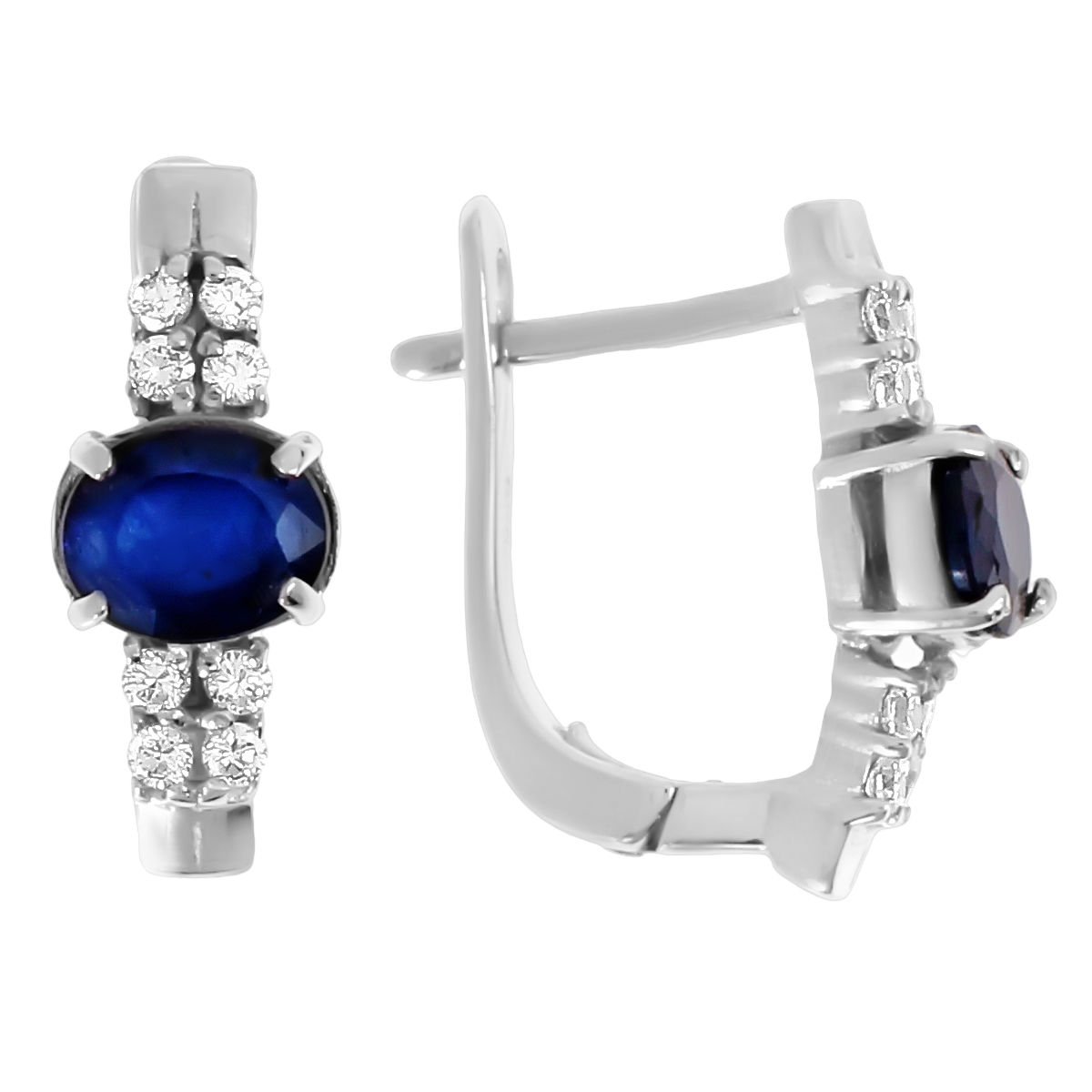 

Серьги из серебра с сапфиром Balex Jewellery 2405836985, 2405836985