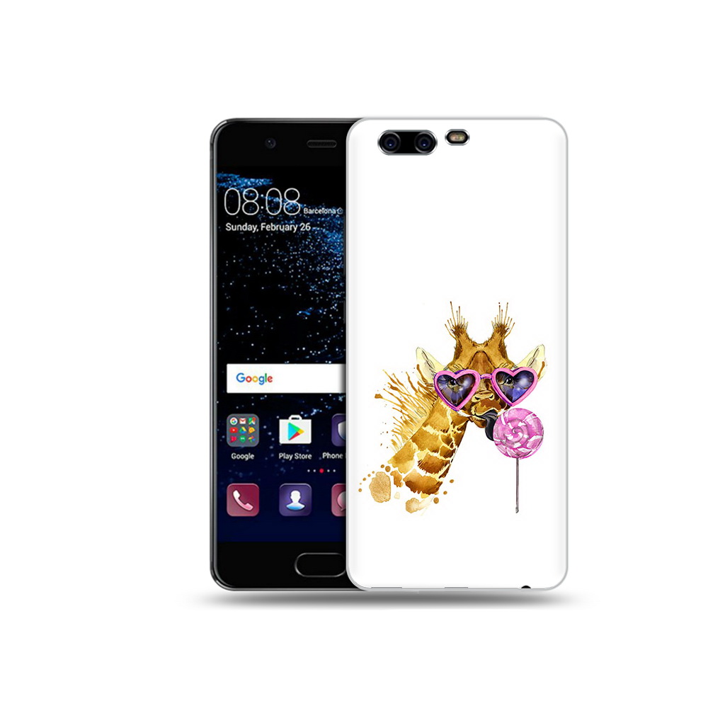 

Чехол MyPads Tocco для Huawei P10 Plus акварельный жираф (PT60941.40.217), Прозрачный, Tocco