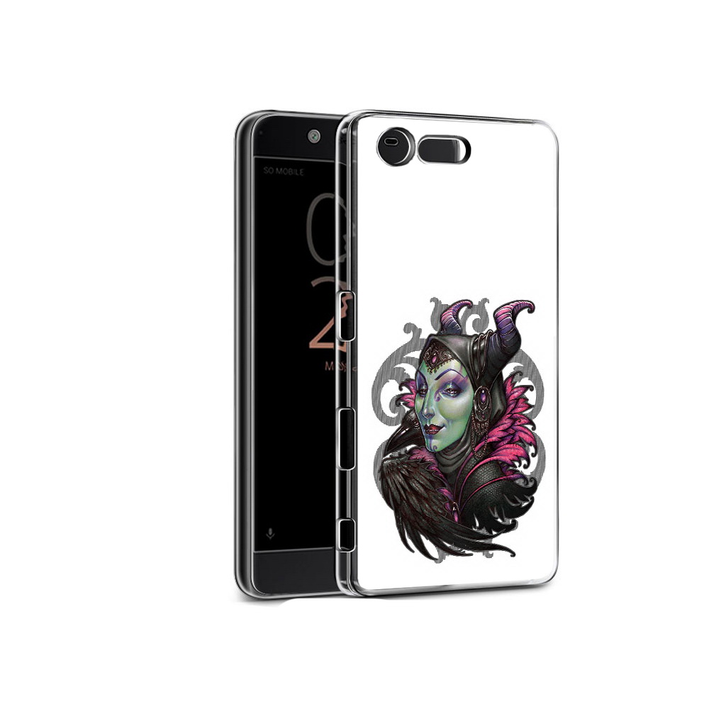 

Чехол MyPads Tocco для Sony Xperia X Compact зеленая девушка с вороном (PT50548.245.357), Прозрачный, Tocco