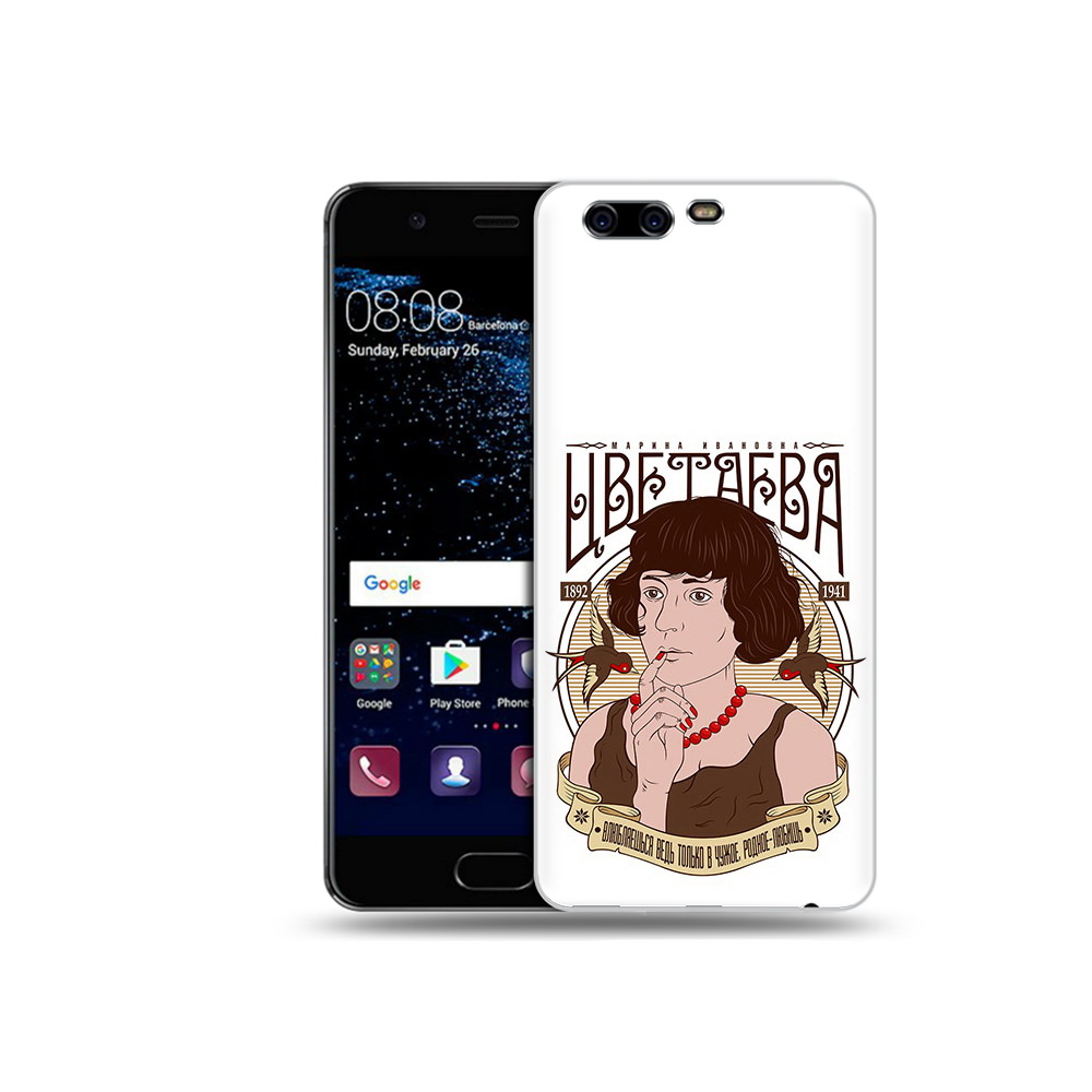 

Чехол MyPads Tocco для Huawei P10 Plus Цветаева (PT60941.40.197), Прозрачный, Tocco