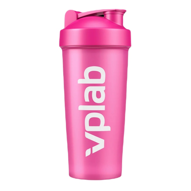 Спортивный шейкер с шариком-блендером VPLab Shaker with blender ball 700 ml Pink