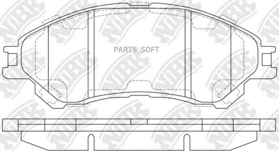 

Колодки передние suzuki sx4 ii s-cross 13->/vitara iii 15->/escudo nibk pn9809