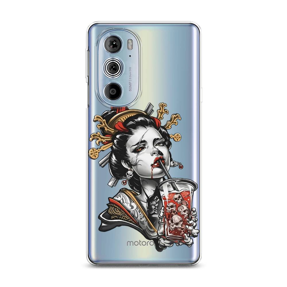 

Чехол на Motorola Edge 30 Pro "Опасная гейша", Красный;черный;серый, 243350-4