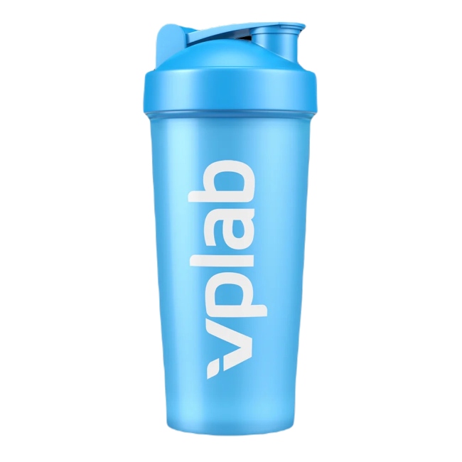 Спортивный шейкер с шариком-блендером VPLab Shaker with blender ball 700 ml cyan