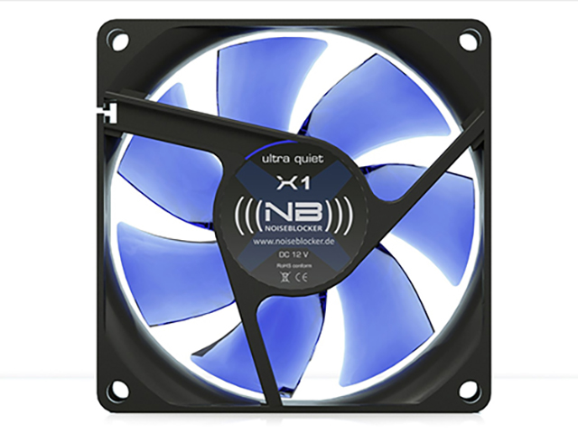 

Вентилятор Noiseblocker BlackSilentFan X-1 80x80x25mm, X-1