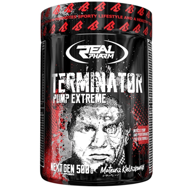 Предтренировочный комплекс Real Pharm Real Pharm, Terminator 500g (Черная смородина)