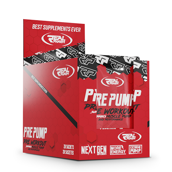 Предтренировочный комплекс Real Pharm Real Pharm, Pre Pump 20x10g (Черная смородина-Лимон)