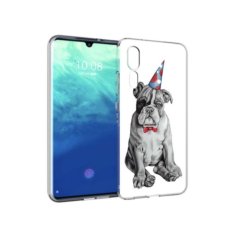 Чехол MyPads Tocco для ZTE Axon 10 Pro праздничный щенок (PT134302.444.554)