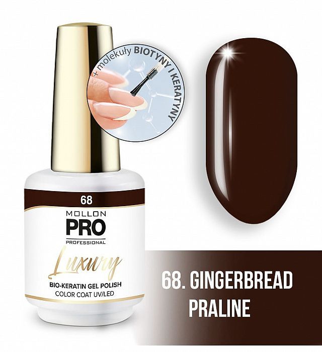 Гель-лак Mollon Pro Luxury Color Coat 68 Gingerbread Praline 8 мл 320₽