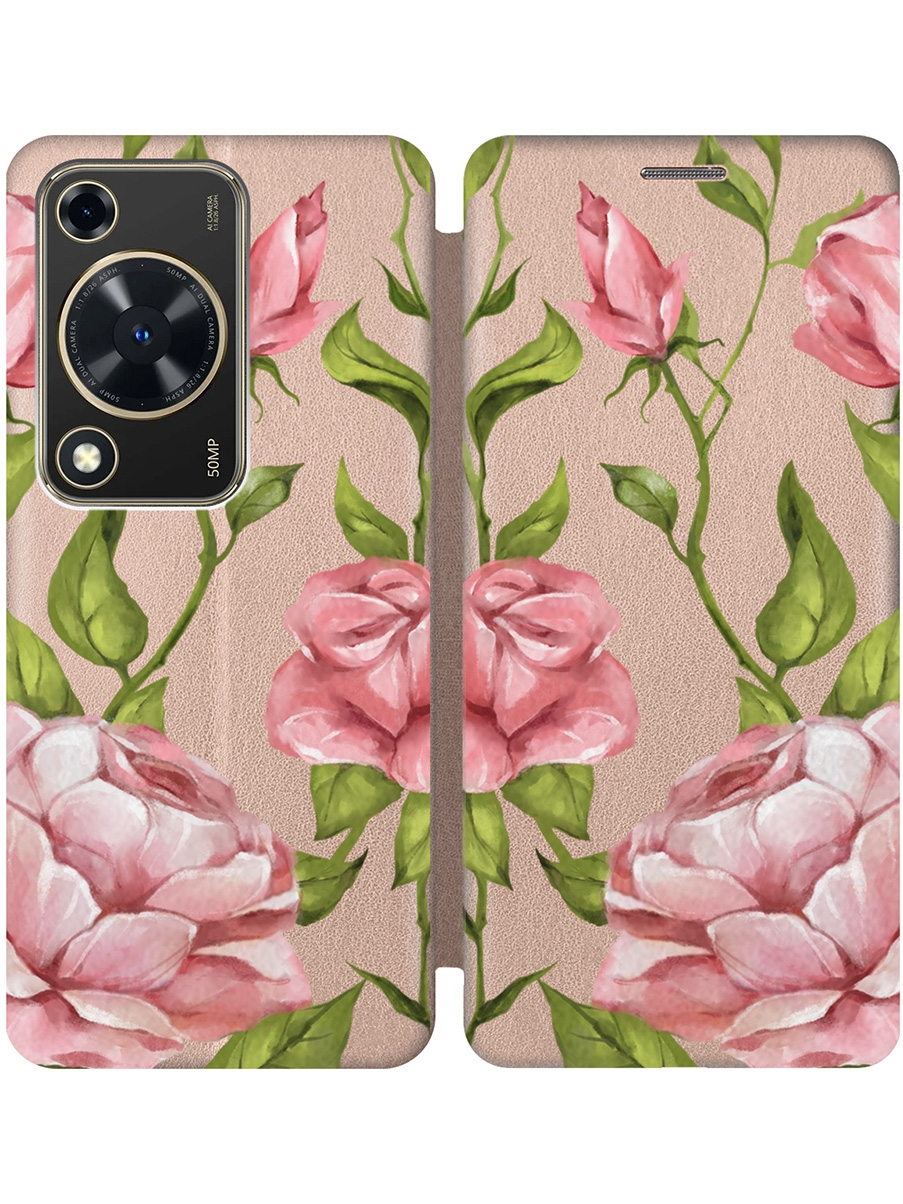 

Чехол-книжка на Huawei nova Y72 с принтом "Удивительные розы" золотой, Золотистый;прозрачный;белый;зеленый, 785977822