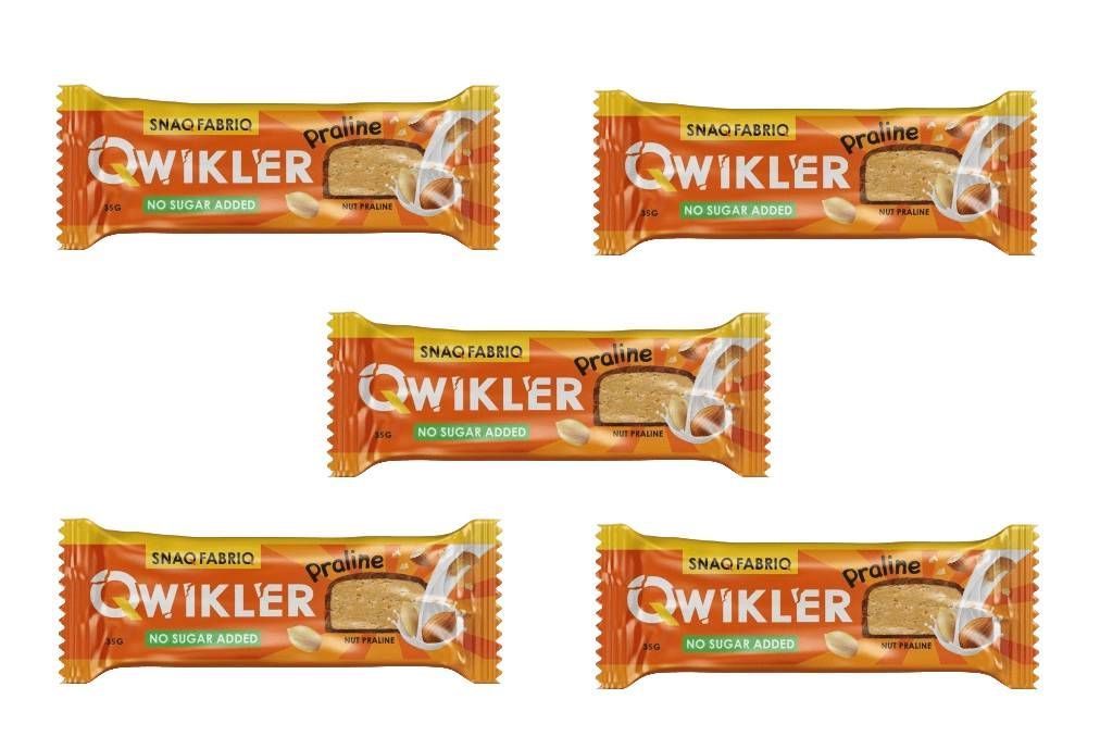 

Протеиновые батончики Snaq Fabriq Qwikler Nut Praline, 5 шт х 40 г