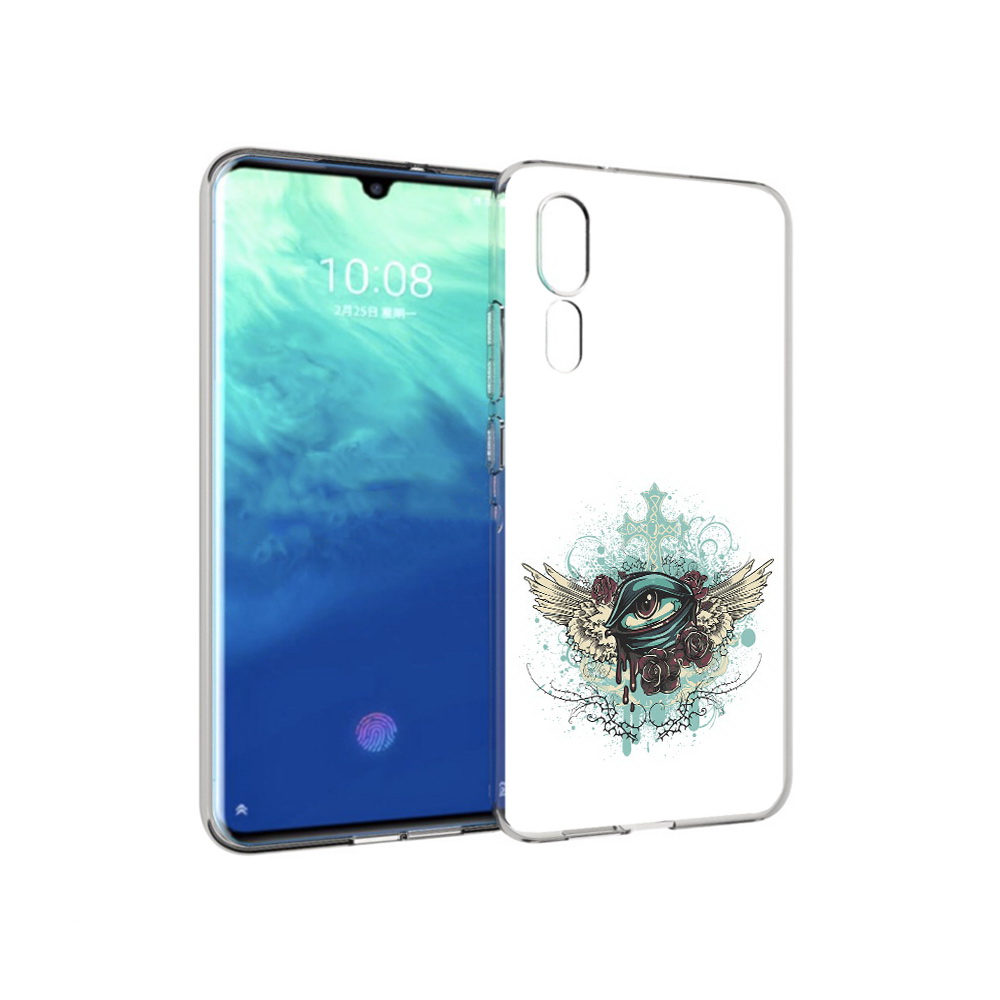 Чехол MyPads Tocco для ZTE Axon 10 Pro плачущий глаз с крыльями (PT134302.444.544)