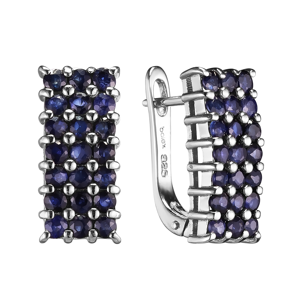 

Серьги из серебра с сапфиром Balex Jewellery 2405937856, 2405937856
