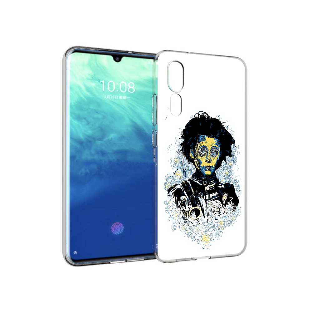 Чехол MyPads Tocco для ZTE Axon 10 Pro парень черно-белый абстракция (PT134302.444.535)