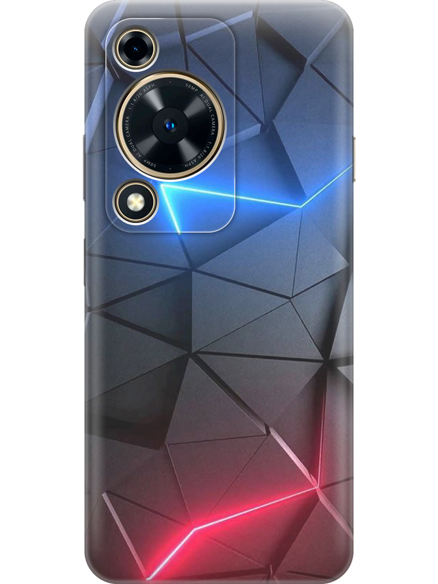 

Силиконовый чехол на Huawei nova Y72 с принтом "Графитовые грани", Прозрачный;серый;синий, 785977831