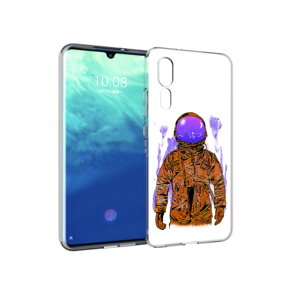 

Чехол MyPads Tocco для ZTE Axon 10 Pro нарисованный мужчина в скафандре (PT134302.444.510), Прозрачный, Tocco