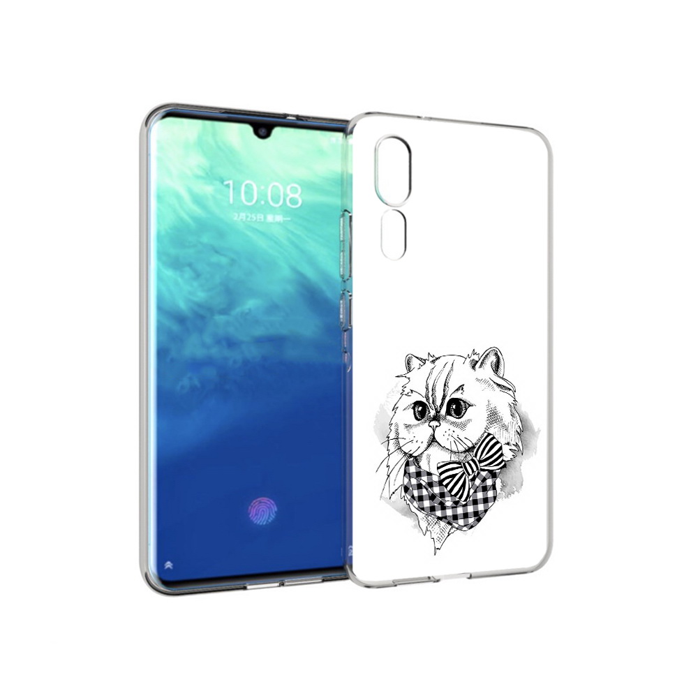 Чехол MyPads Tocco для ZTE Axon 10 Pro нарисованная красивая кошечка (PT134302.444.503)