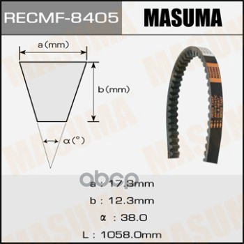

Ремень Клиновой 17x1058 Masuma 8405 Masuma 8405