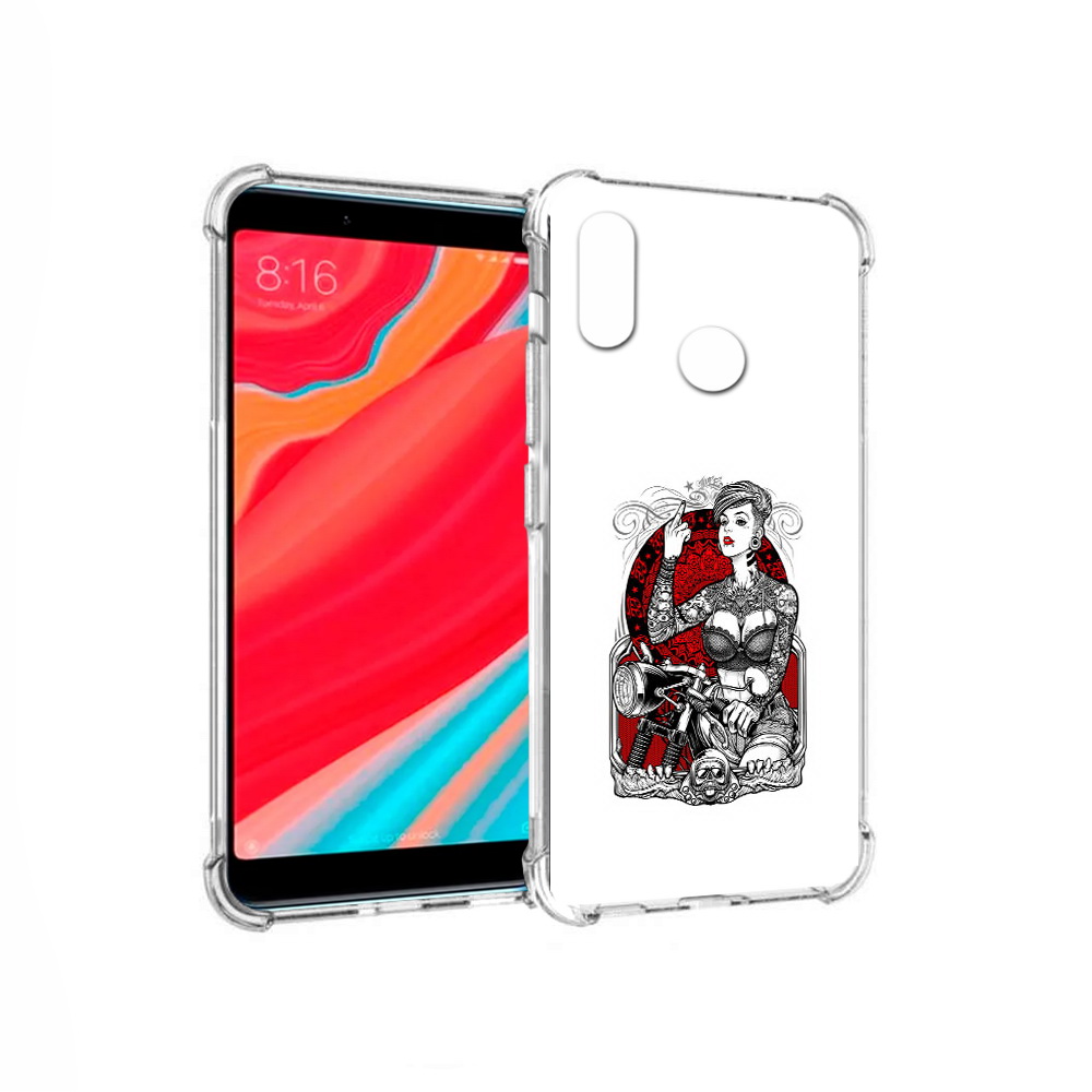 Чехол MyPads Tocco для Xiaomi Mi Mix 2S девушка на мотоцикле (PT110206.315.308)