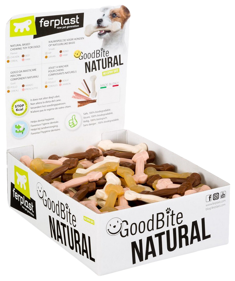 

Игрушка для собак Ferplast Дисплей Refill GoodBite XS 160 шт