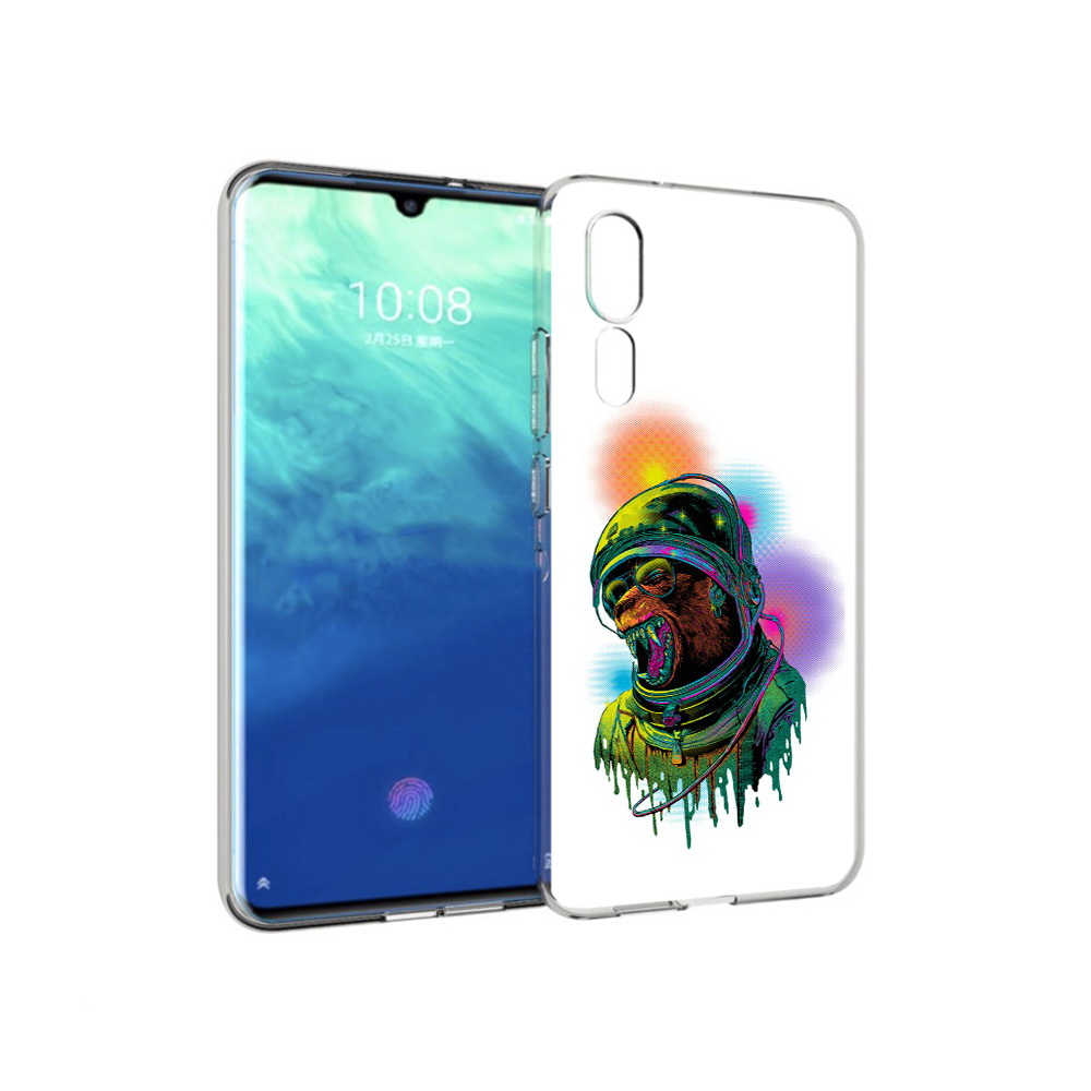 

Чехол MyPads Tocco для ZTE Axon 10 Pro медведь космонавт (PT134302.444.466), Прозрачный, Tocco