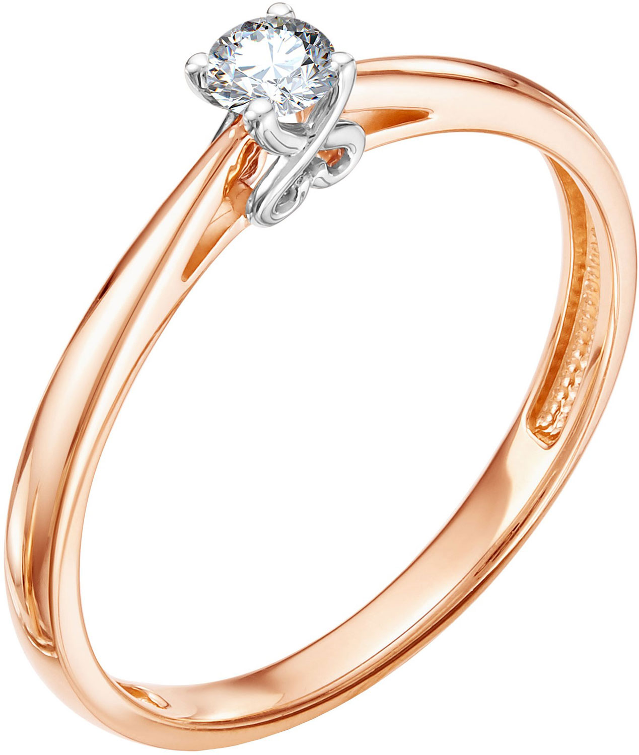 

Кольцо помолвочное из красного золота с бриллиантом р. 17 Vesna jewelry 1053-151-00-00, 1053-151-00-00
