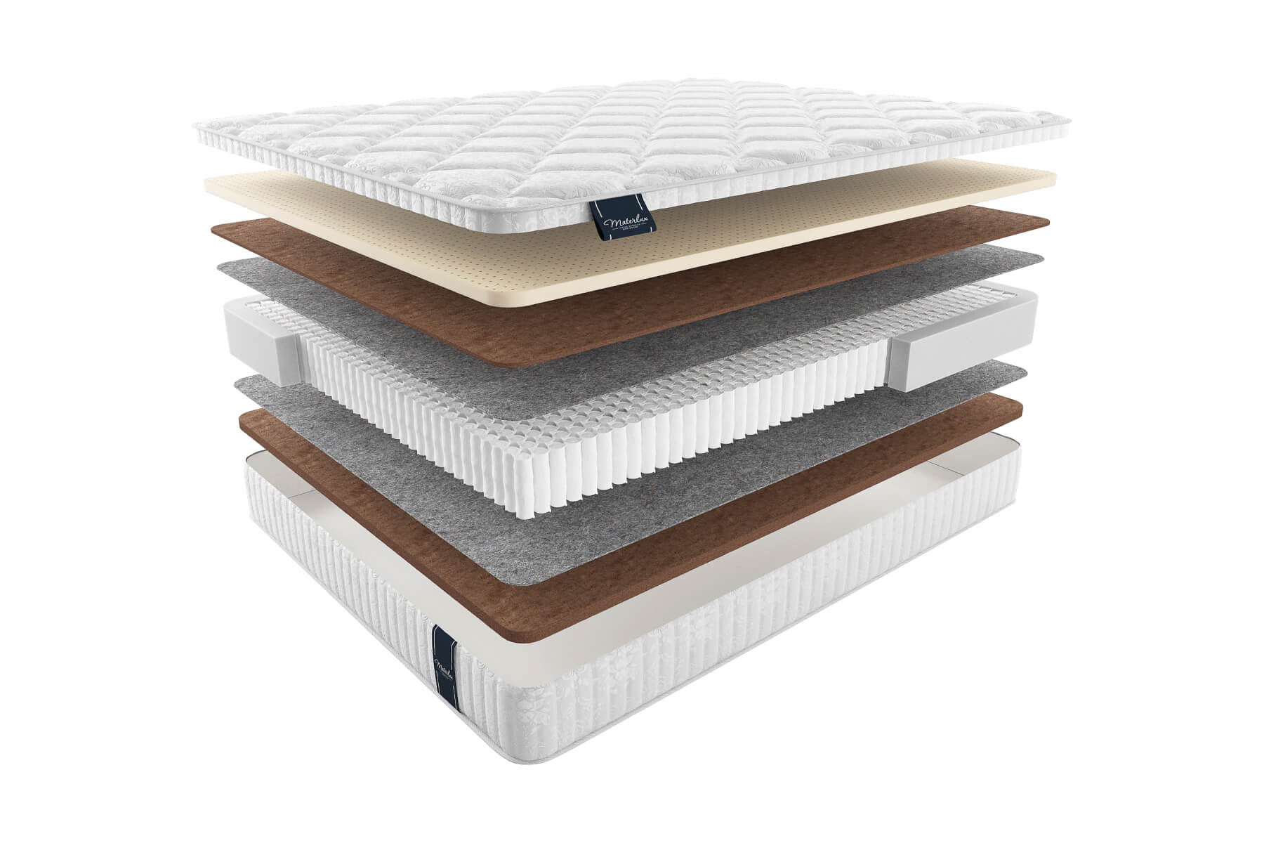 

Матрас MaterLux Treviso 120X200, Белый;серый, TREVISO