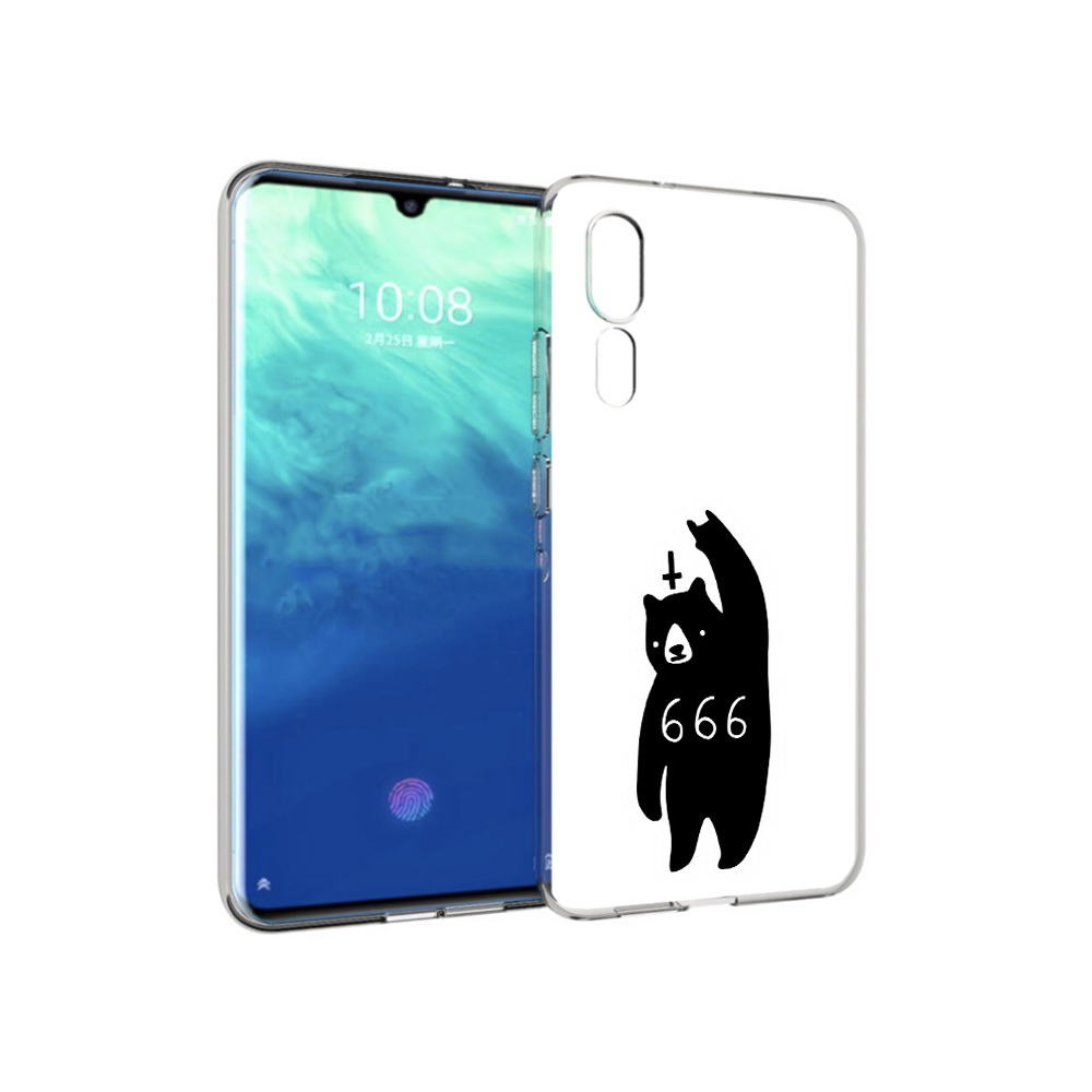 

Чехол MyPads Tocco для ZTE Axon 10 Pro медведь 666 (PT134302.444.462), Прозрачный, Tocco