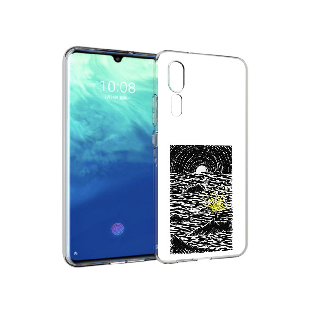 Чехол MyPads Tocco для ZTE Axon 10 Pro маяк в черно белом море (PT134302.444.460)