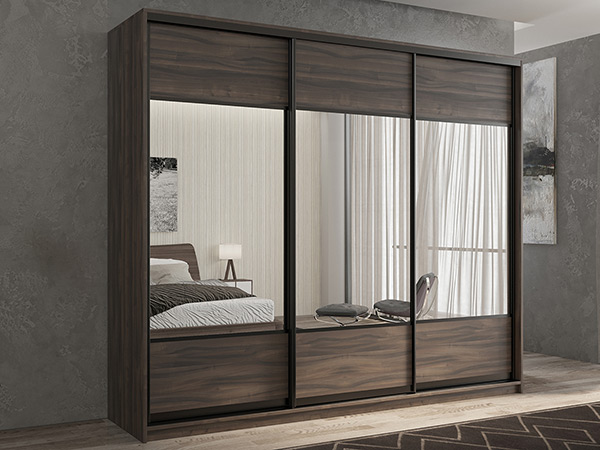 

Шкаф-купе 3-х дверный Кааппи 6 Орех Тьеполло 210х60х230 см, Коричневый