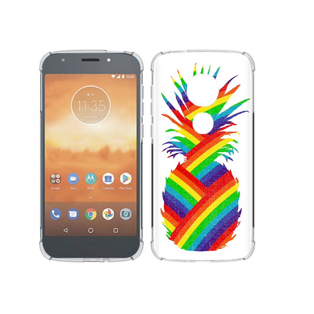 

Чехол MyPads Tocco для Motorola Moto E5 Play радужный ананас (PT227065.372.566), Прозрачный, Tocco