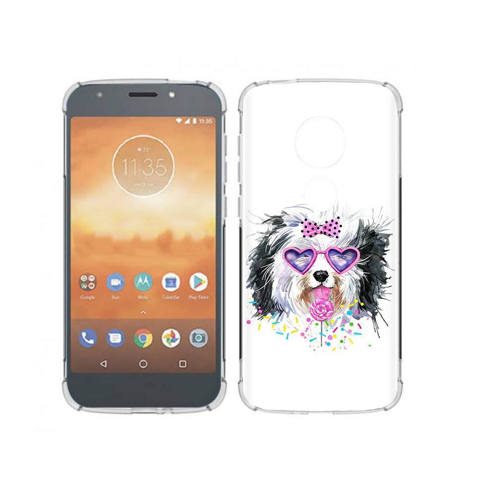 

Чехол MyPads Tocco для Motorola Moto E5 Play пушистик (PT227065.372.559), Прозрачный, Tocco