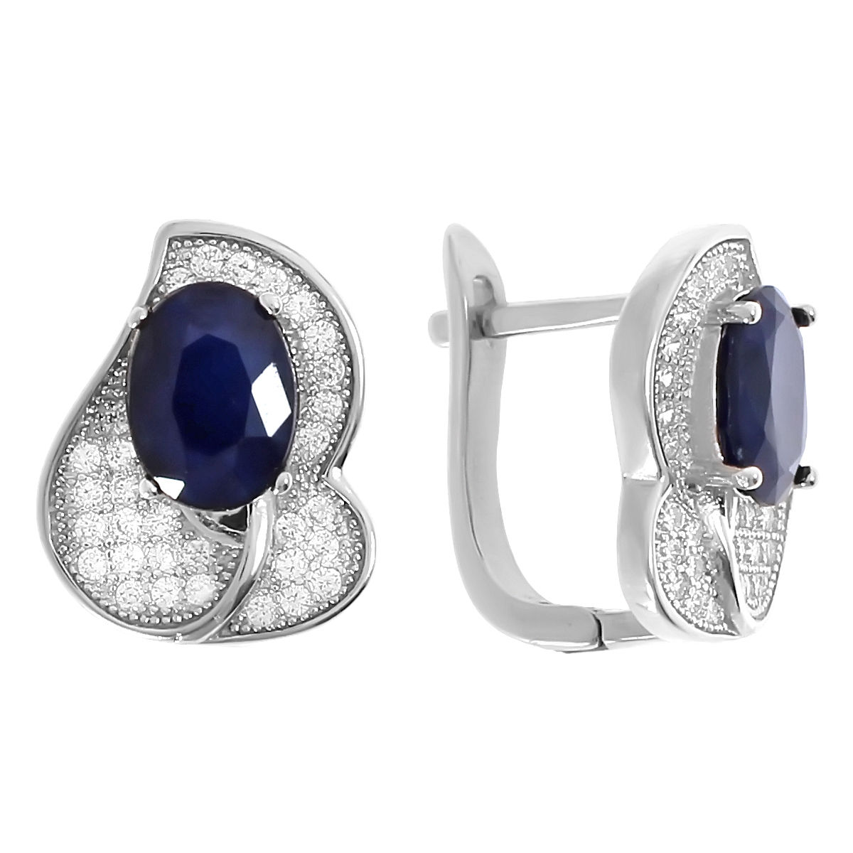 

Серьги из серебра с сапфиром Balex Jewellery 2405936947, 2405936947