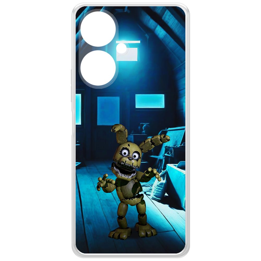 

Чехол-накладка Krutoff Clear Case ФНАФ - Плюштрап для Vivo Y27 4G, Прозрачный