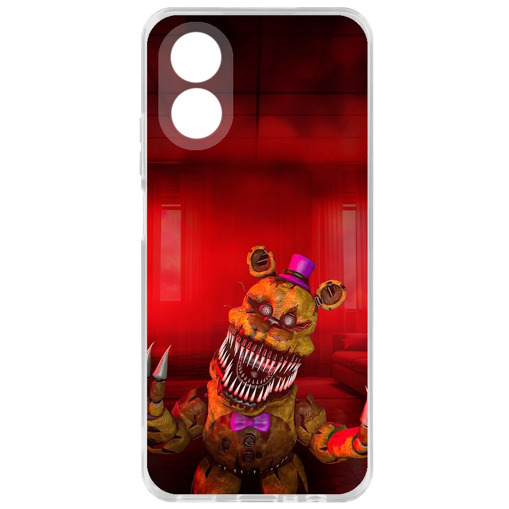 

Чехол-накладка Krutoff Clear Case ФНАФ - Фредди атакует для Oppo A38 4G, Прозрачный