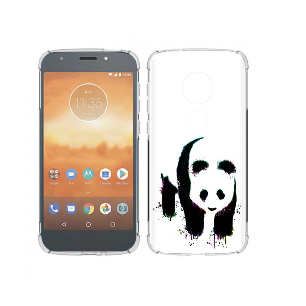 

Чехол MyPads Tocco для Motorola Moto E5 Play панда в акварели (PT227065.372.532), Прозрачный, Tocco