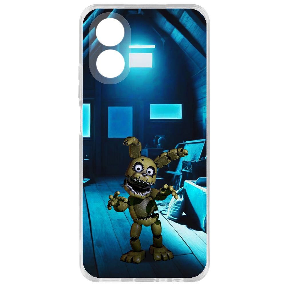 

Чехол-накладка Krutoff Clear Case ФНАФ - Плюштрап для Oppo A18, Прозрачный