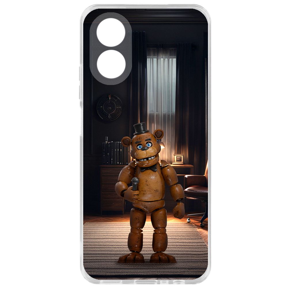 

Чехол-накладка Krutoff Clear Case ФНАФ - Медведь Фредди для Oppo A18, Прозрачный