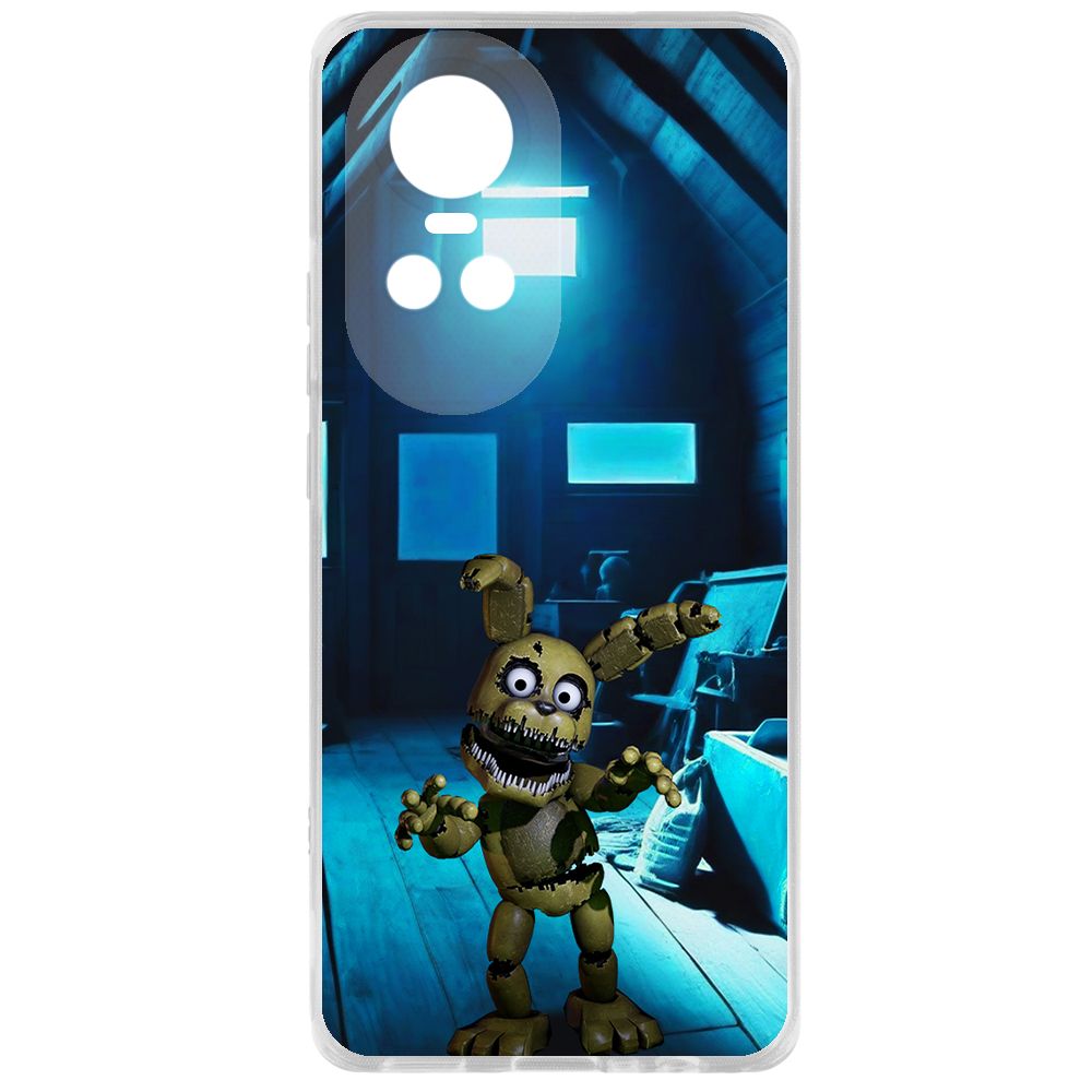 

Чехол-накладка Krutoff Clear Case ФНАФ - Плюштрап для Oppo Reno10 5G, Прозрачный