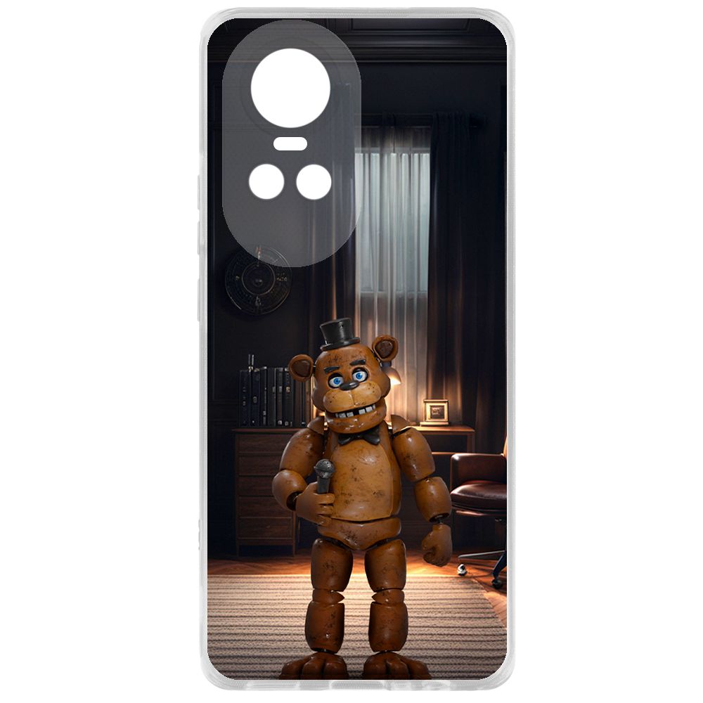 

Чехол-накладка Krutoff Clear Case ФНАФ - Медведь Фредди для Oppo Reno10 5G, Прозрачный