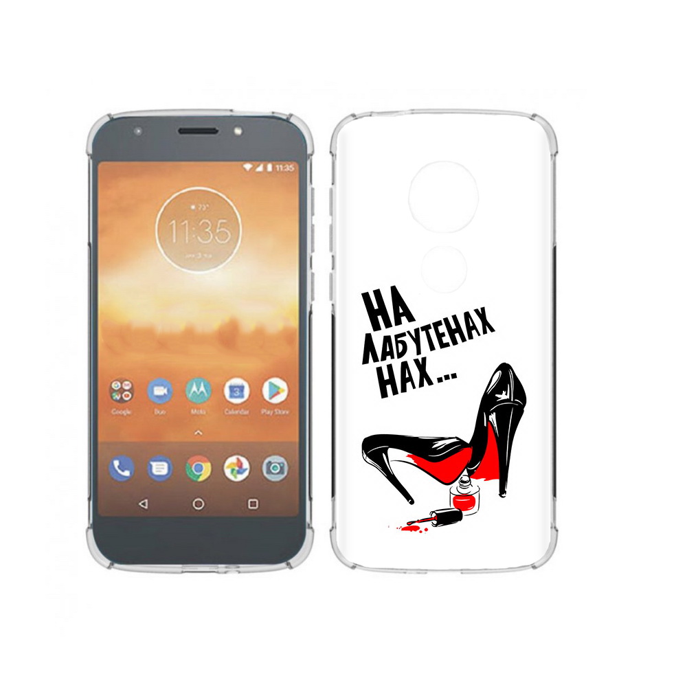 

Чехол MyPads Tocco для Motorola Moto E5 Play на лабутенах (PT227065.372.493), Прозрачный, Tocco