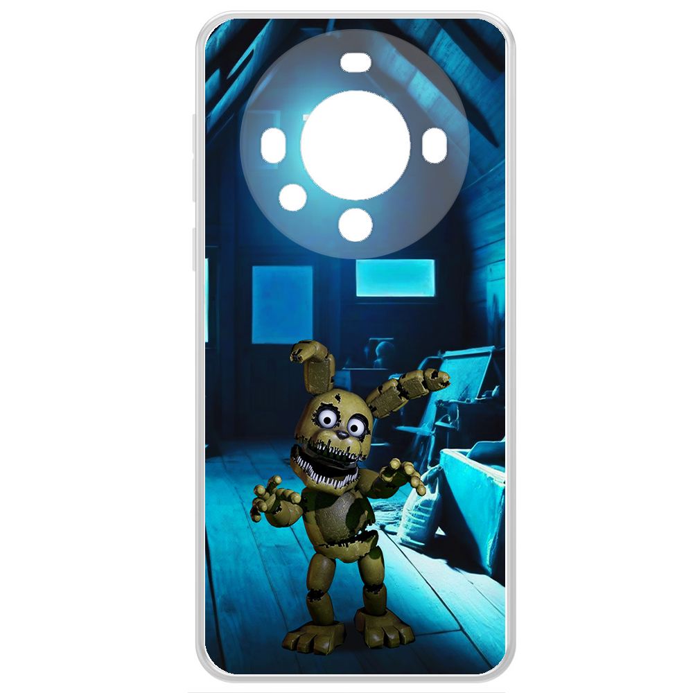 

Чехол-накладка Krutoff Clear Case ФНАФ - Плюштрап для Huawei Mate 60 Pro, Прозрачный