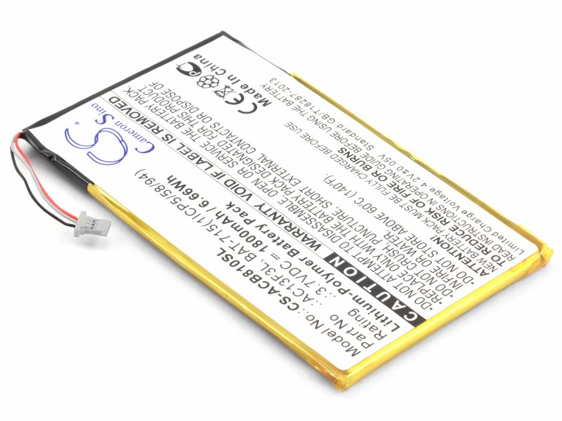 

Аккумулятор для Acer Iconia Tab B1-A71 (BAT-715 1ICP5/58/94), BAT-715 (1ICP5/58/94), CS-ACB810SL, KT.0010G.002D