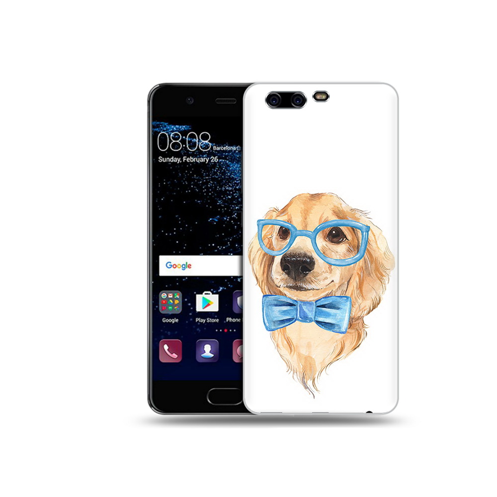 

Чехол MyPads Tocco для Huawei P10 Plus Собака интеллигент (PT60941.40.159), Прозрачный, Tocco