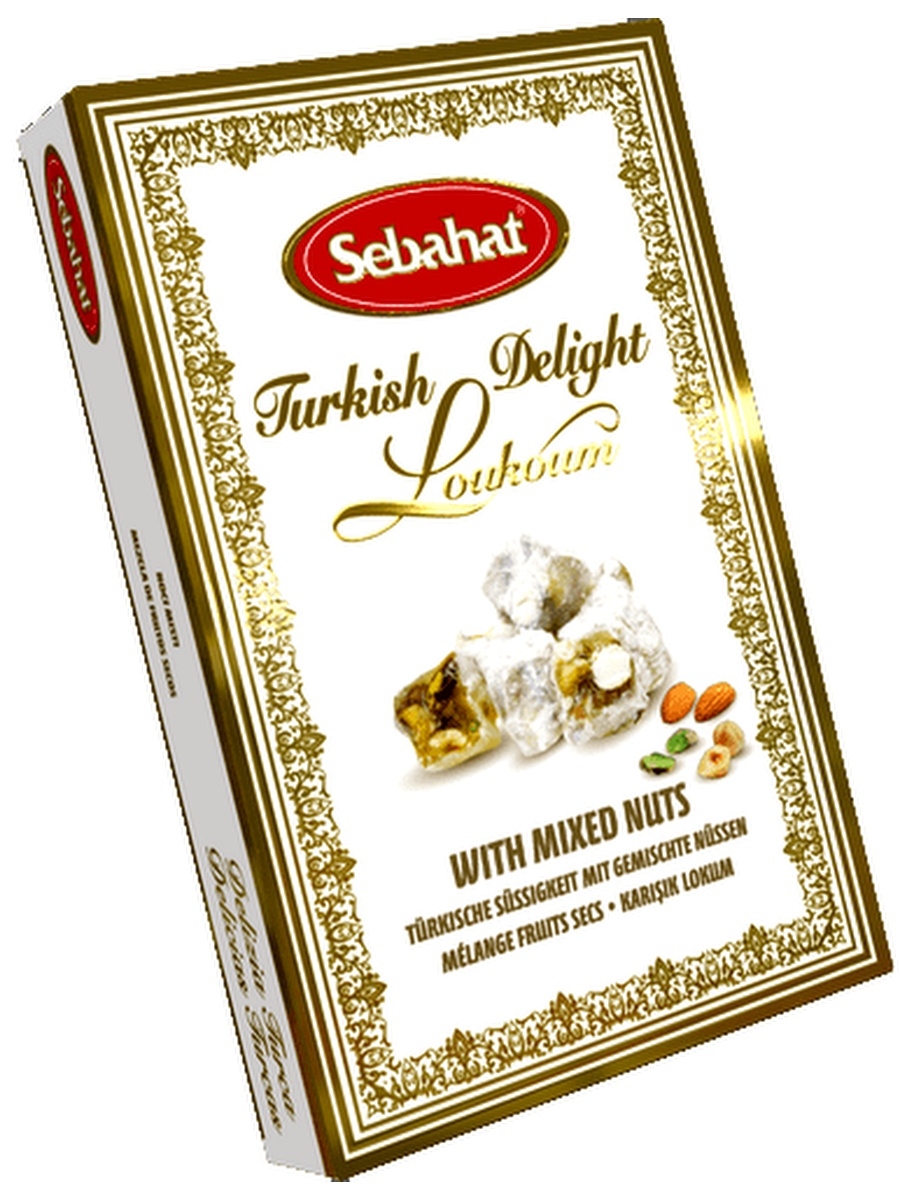 

Sebahat Рахат - лукум Loukoum with Mixed Nuts с ореховым ассорти, 250 г, 5411944319229