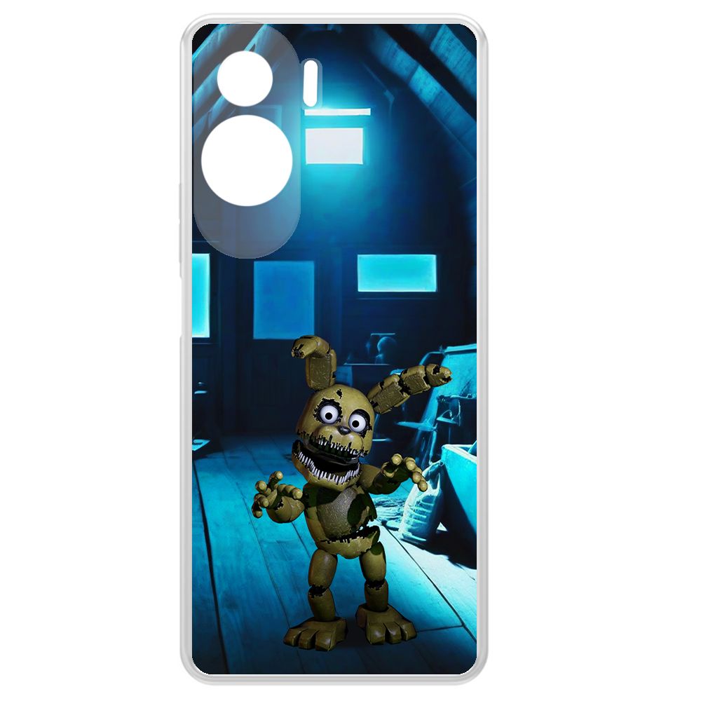 

Чехол-накладка Krutoff Clear Case ФНАФ - Плюштрап для Honor X50i, Прозрачный