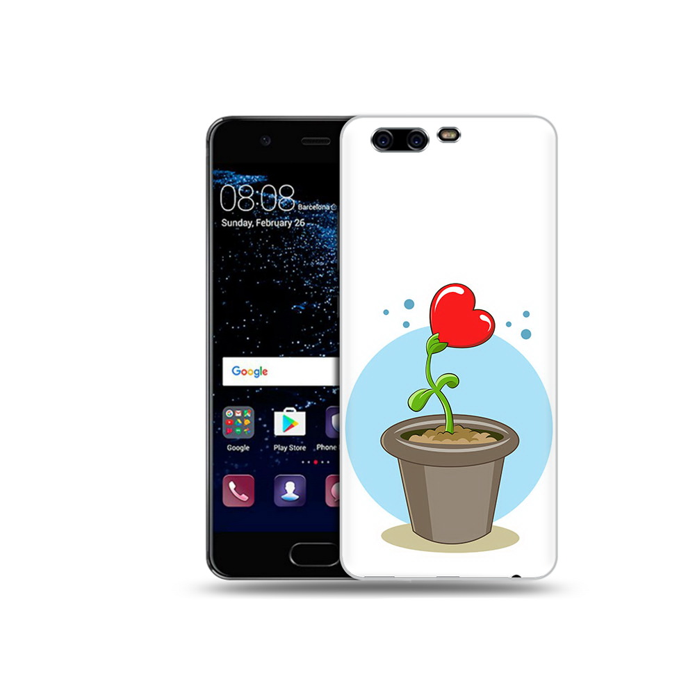 

Чехол MyPads Tocco для Huawei P10 Plus Растение любви 14 февраля (PT60941.40.145), Прозрачный, Tocco
